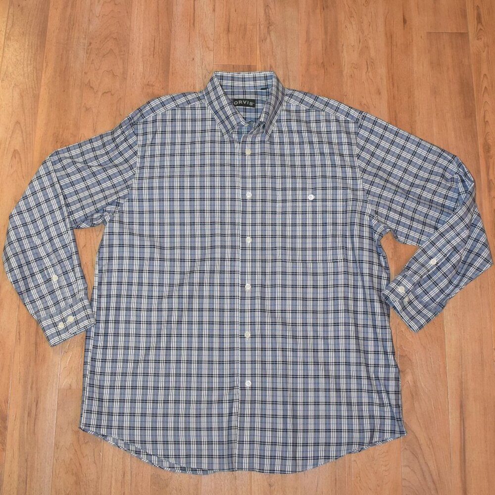 Orvis Long Sleeve Button‎ Up Shirt Sz XL